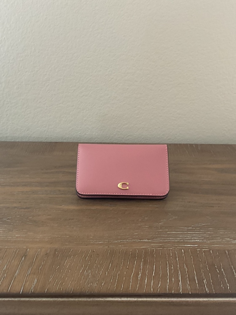 Essential Slim Card Case - Brass/Peony - Picture 2 of 10